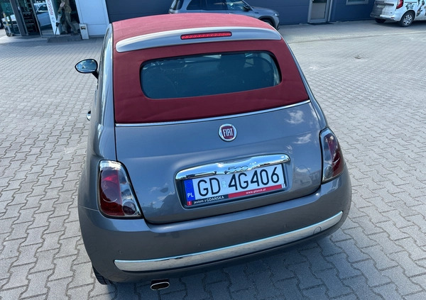 Fiat 500 cena 28000 przebieg: 169108, rok produkcji 2011 z Nowogród małe 106